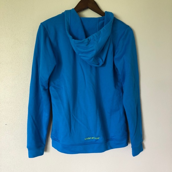 Under Armour blue zip up hoodie size Small - Picture 6 of 11
